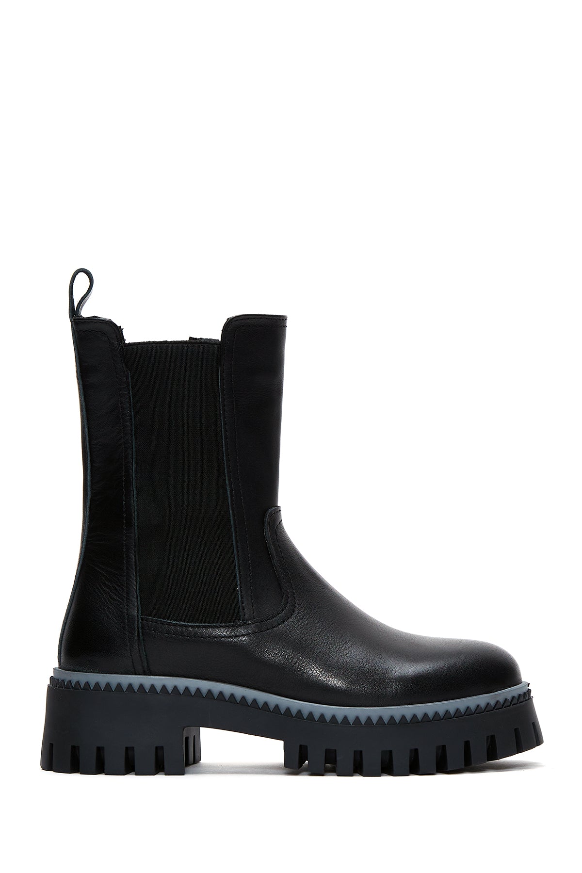 Women's Zippered Leather Boots 22WFD511718 | Derimod