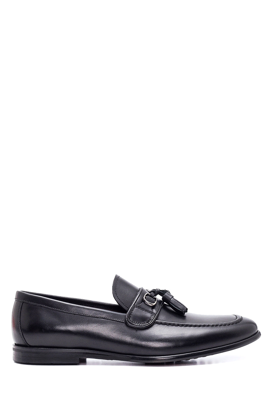 Erkek Siyah Deri Klasik Loafer 22SFD603218 | Derimod