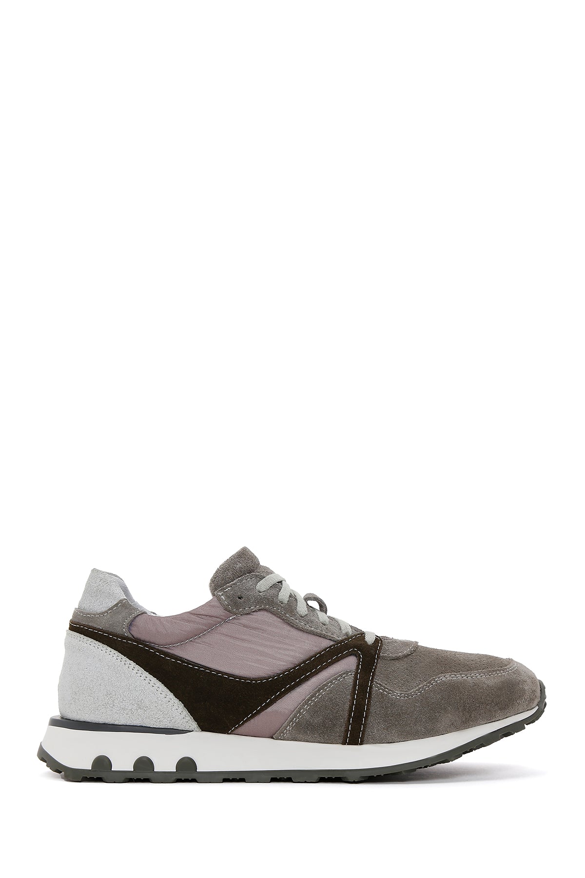 Men's Mink Leather Suede Detailed Sneaker 23SFD639114 | Derimod