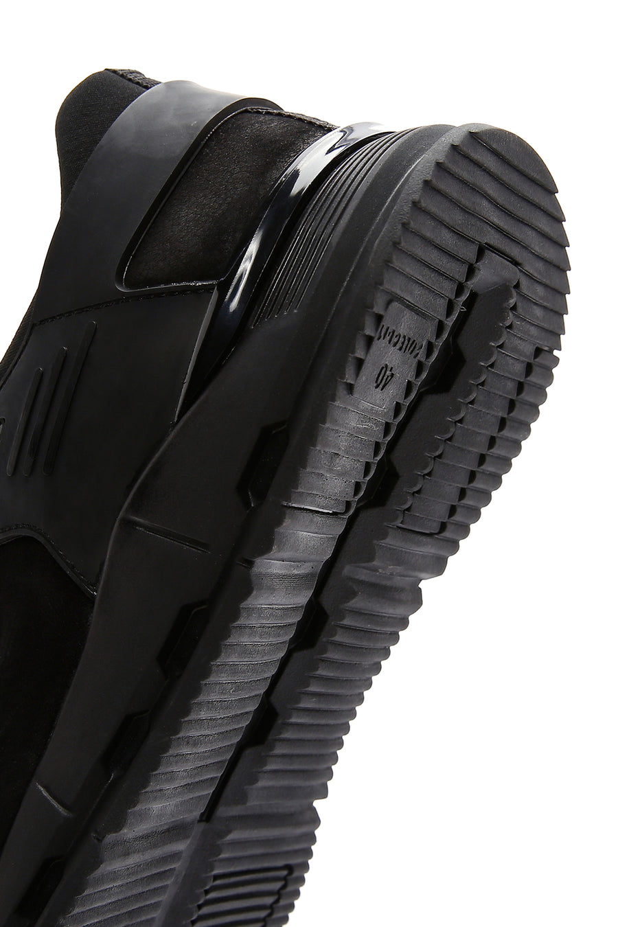 Erkek Siyah Bağcıklı Nubuk Deri Sneaker