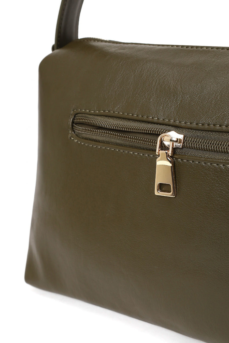 Woman Green Long-Strap Shoulder Bag