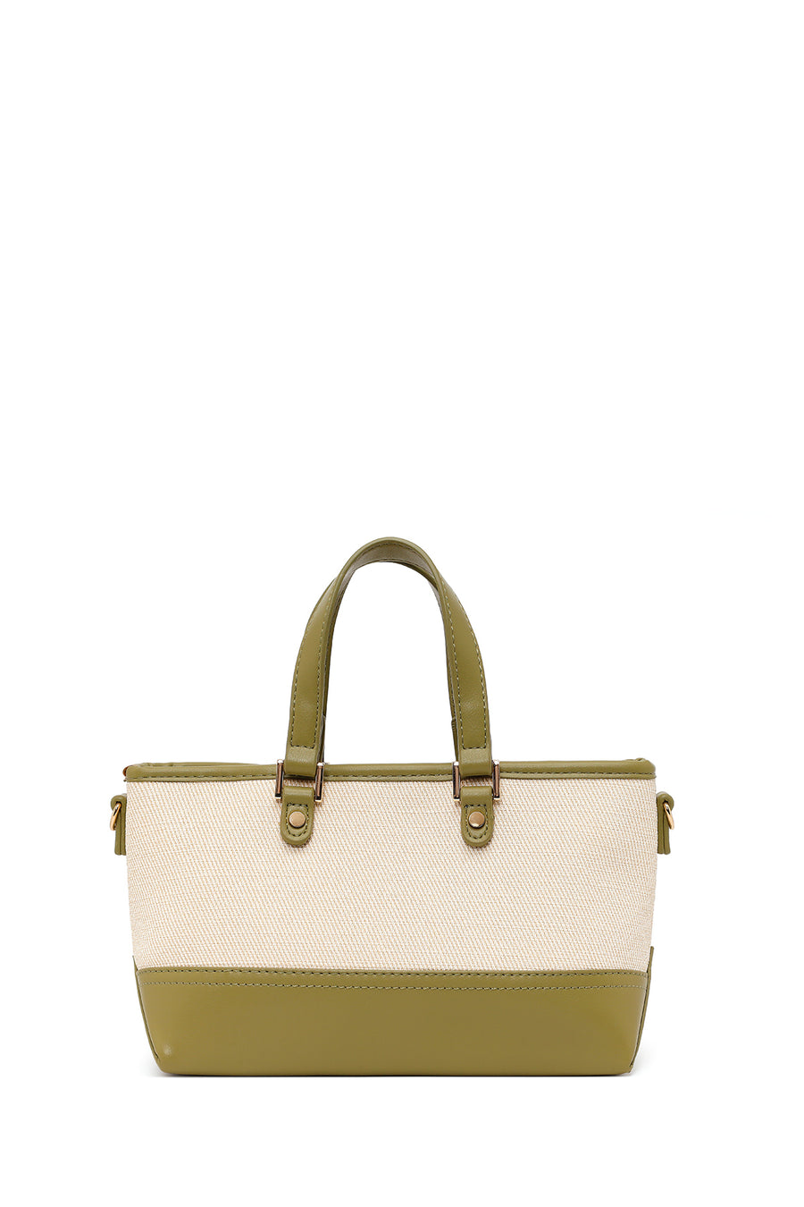 Woman Green Long-Strap Patterned Mini Shoulder Bag