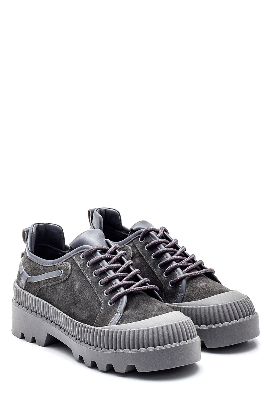 Women's Leather Thick Soled Shoes