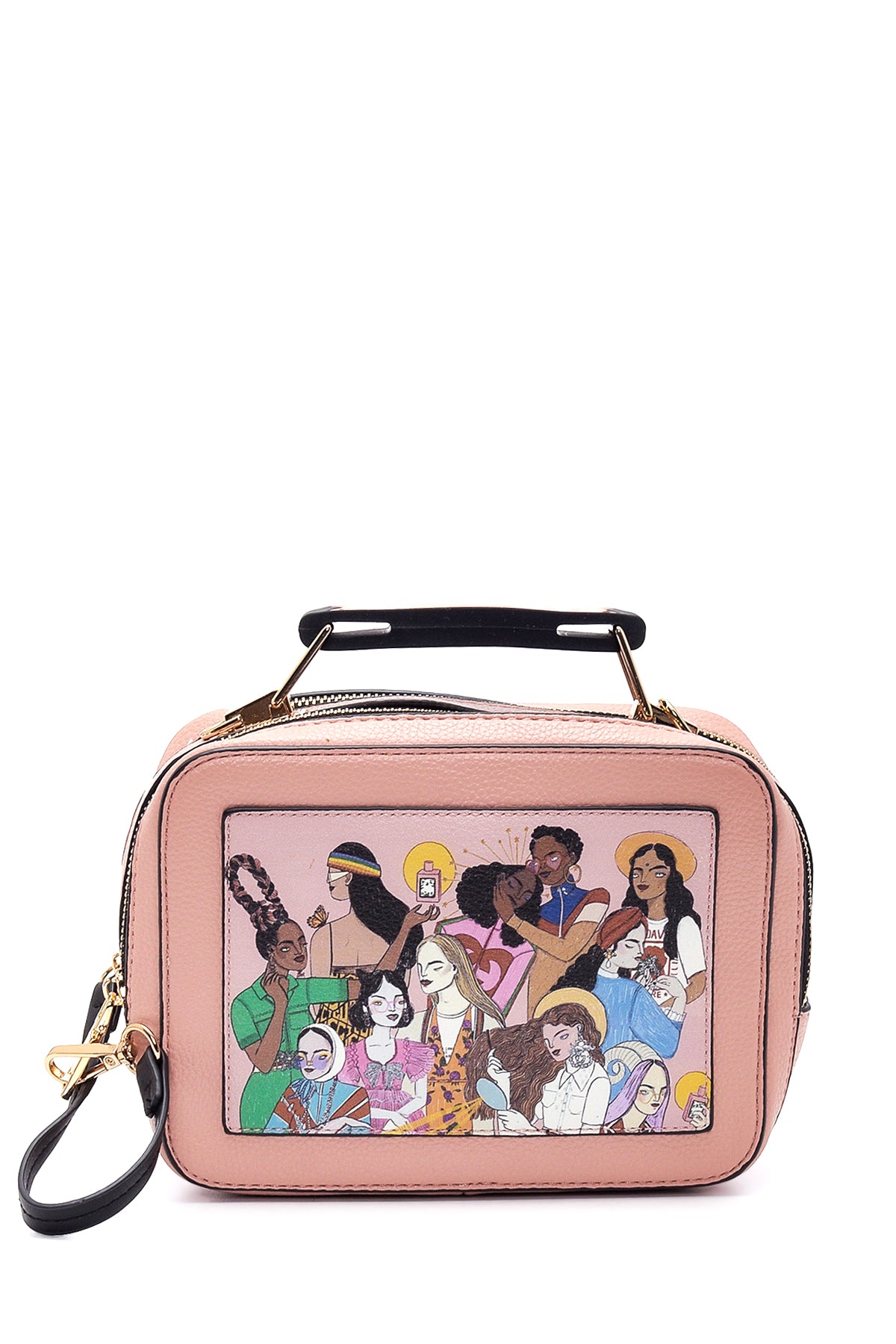 Women's Pink Synthetic Leather Shoulder Bag 20SBD264826 | Derimod