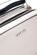 Women's Gray Synthetic Leather Shoulder Bag | Derimod