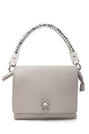 Women's Gray Synthetic Leather Shoulder Bag | Derimod