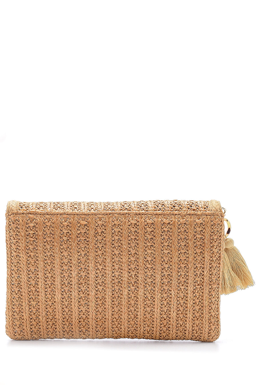 Women's Tassel Detailed Wicker Portfolio
