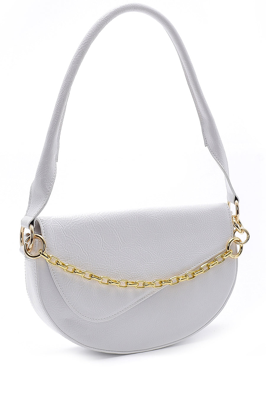 Women's Snakeskin Pattern Detailed Shoulder Bag