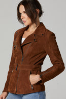 Mayfair Women's Suede Leather Jacket | Derimod