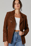 Mayfair Women's Suede Leather Jacket | Derimod