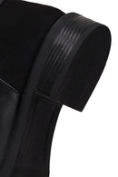 Woman Black Zip Closure Buckle Detailed Boots | Derimod