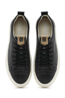 Men's Black Lace-up Leather Sneaker | Derimod