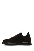 Erkek Kahverengi Bağcıklı Süet Deri Sneaker | Derimod