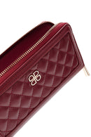 Women's Red Quilted Wallet | Derimod
