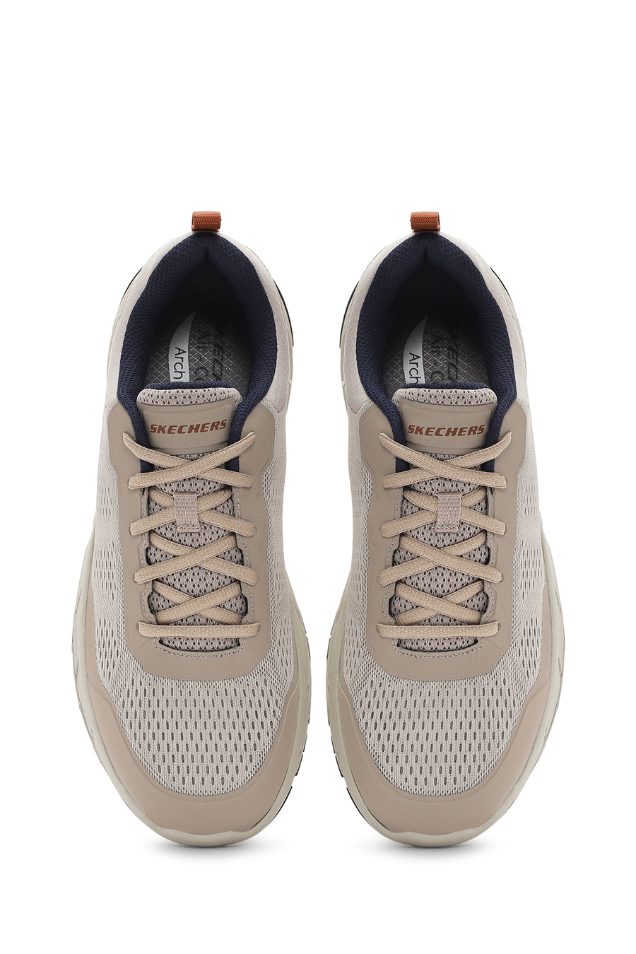 Skechers Erkek Bej Arch Fit Baxter Pendroy Bağcıklı Sneaker