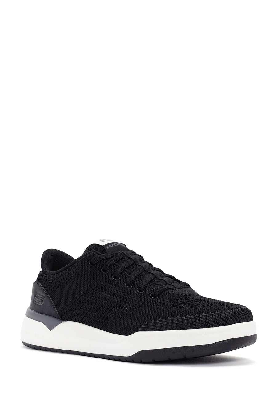 Skechers Erkek Siyah Corliss - Dorset Bağcıklı Sneaker