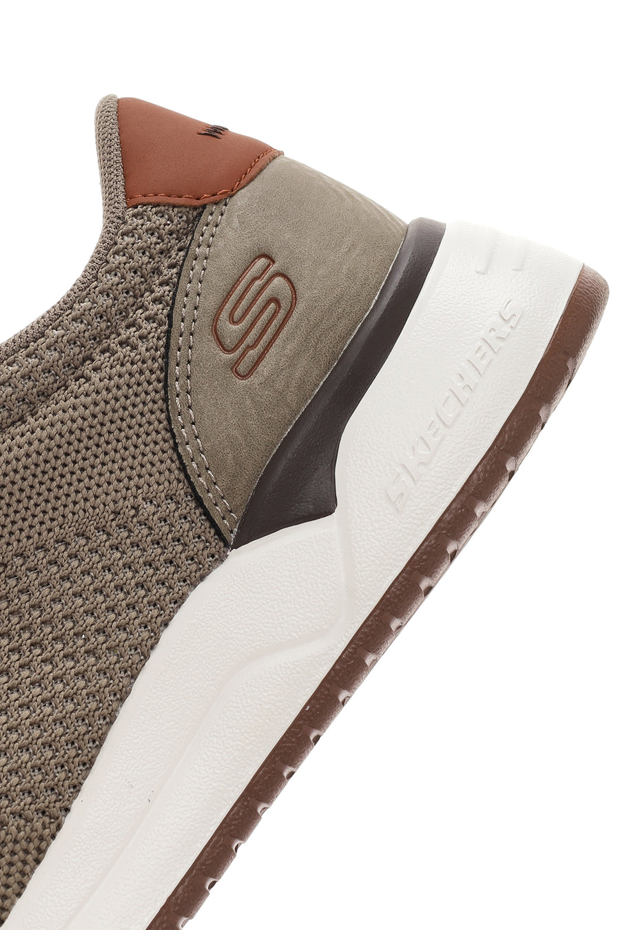 Skechers Men's Beige Corliss - Dorset Lace-Up Fabric Sneakers