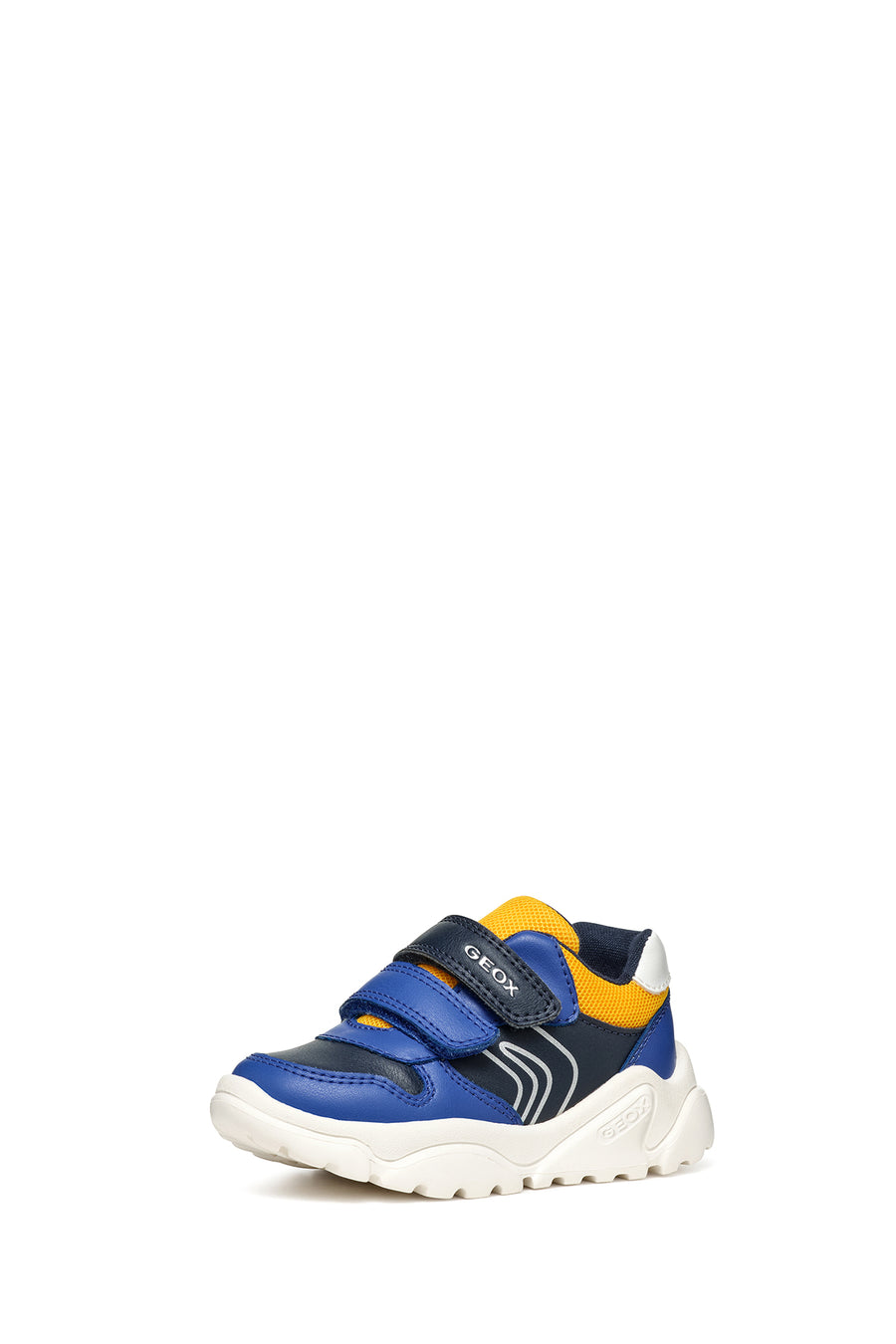 Geox Baby Boy Navy Blue Ciufciuf Banded Leather Sneaker