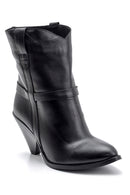 Women's Heeled Leather Boots | Derimod