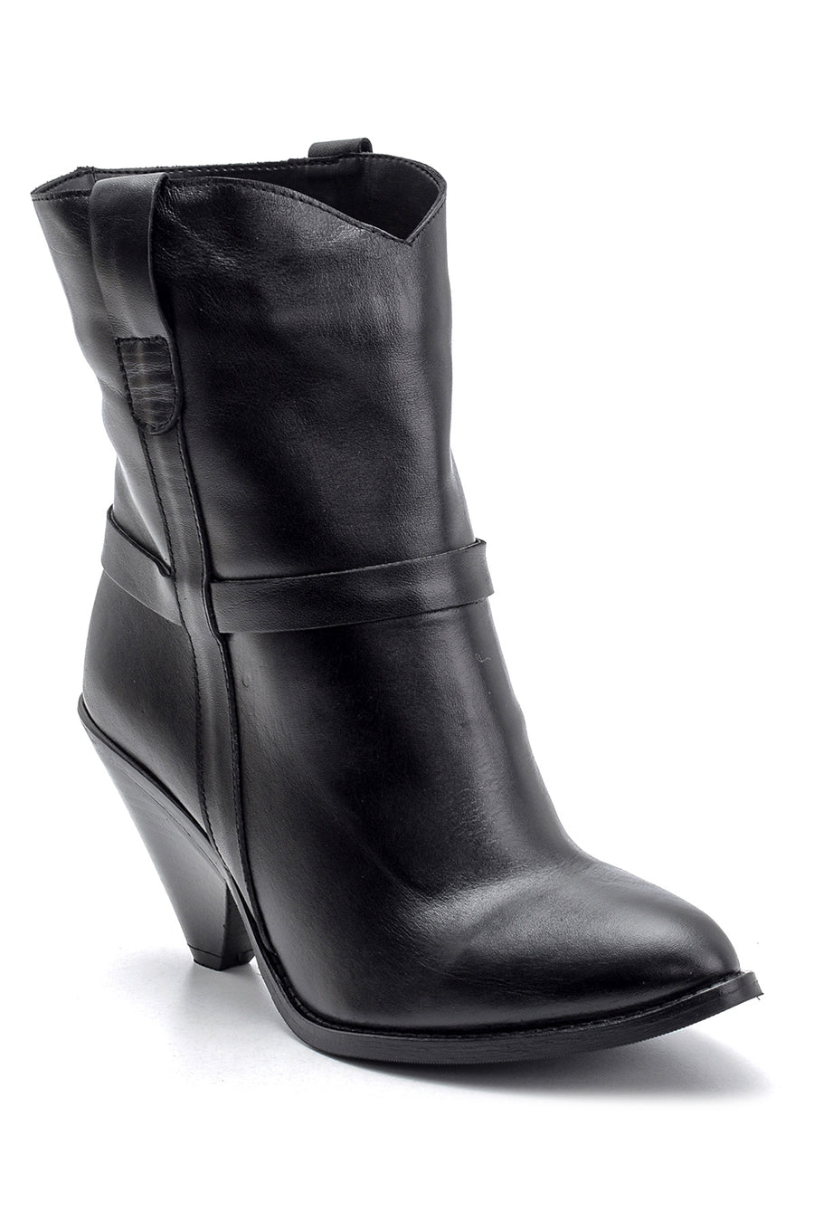 Women's Heeled Leather Boots