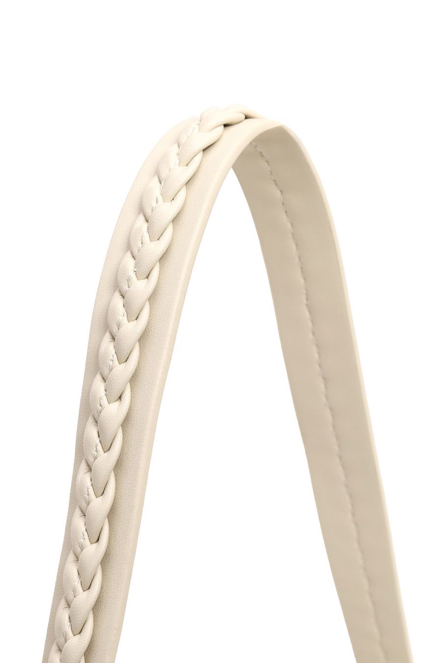 Woman Cream Long-Strap Shoulder Bag