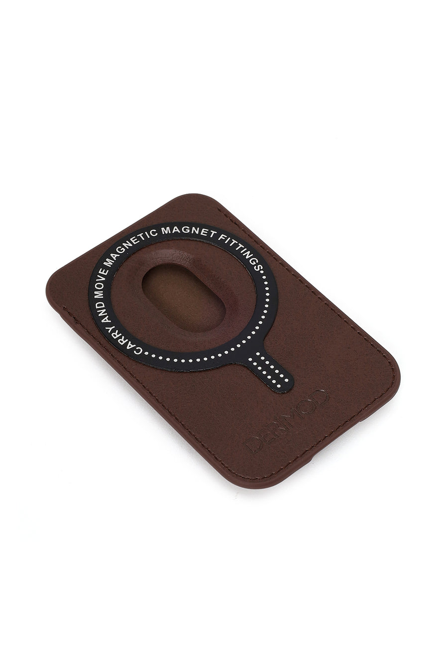 Male Brown Leather Magnetic Wallet
