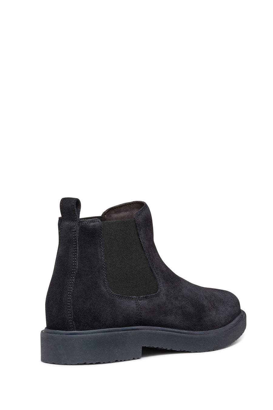 Geox Men's Navy Blue Ghete Leather Chelsea Boots