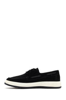 Men's Black Lace-Up Suede Leather Casual Shoes | Derimod