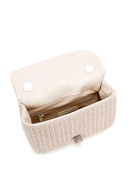 Women's Cream Long Strap Straw Crossbody Bag | Derimod