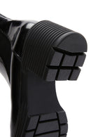 Women's Black Leather Heeled Chelsea Boots | Derimod