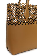 Woman Tan Patterned Shoulder Bag | Derimod