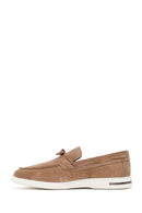 Erkek Vizon Süet Deri Casual Loafer | Derimod