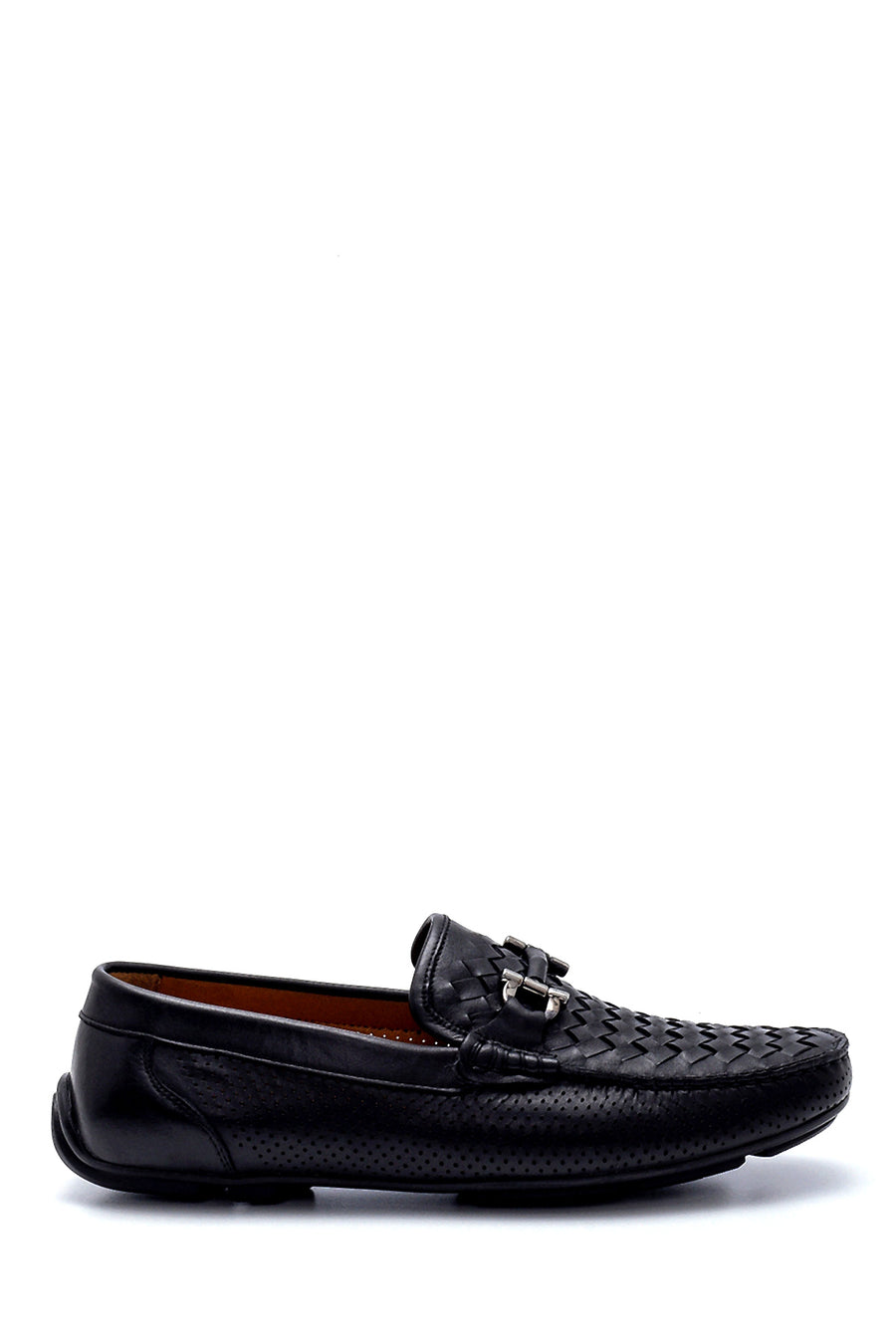Erkek Deri Örgü Detaylı Loafer 21SFD600029 | Derimod
