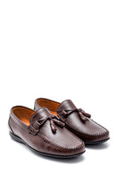 Men's Leather Tassel Detailed Loafer | Derimod