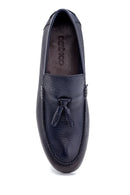 Men's Leather Tassel Detailed Loafer | Derimod