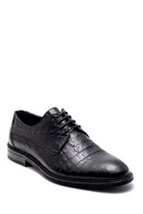 Men's Leather Crocodile Patterned Classic Shoes | Derimod