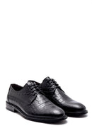 Men's Leather Crocodile Patterned Classic Shoes | Derimod