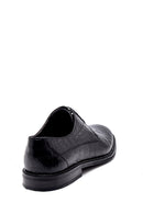 Men's Leather Crocodile Patterned Classic Shoes | Derimod