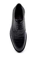 Men's Leather Crocodile Patterned Classic Shoes | Derimod