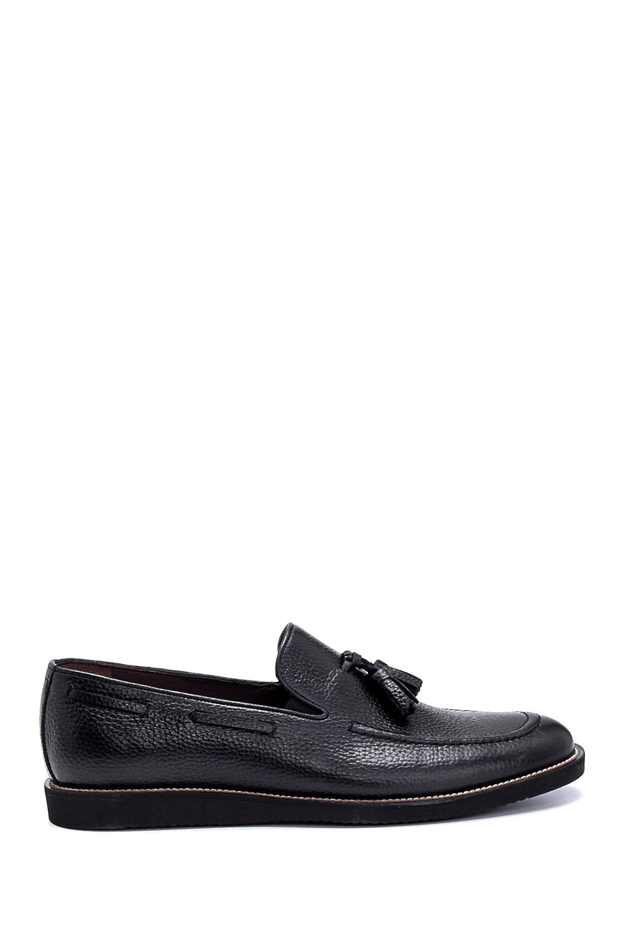 Men's Leather Tassel Detailed Loafer 21SFD6057FT | Derimod