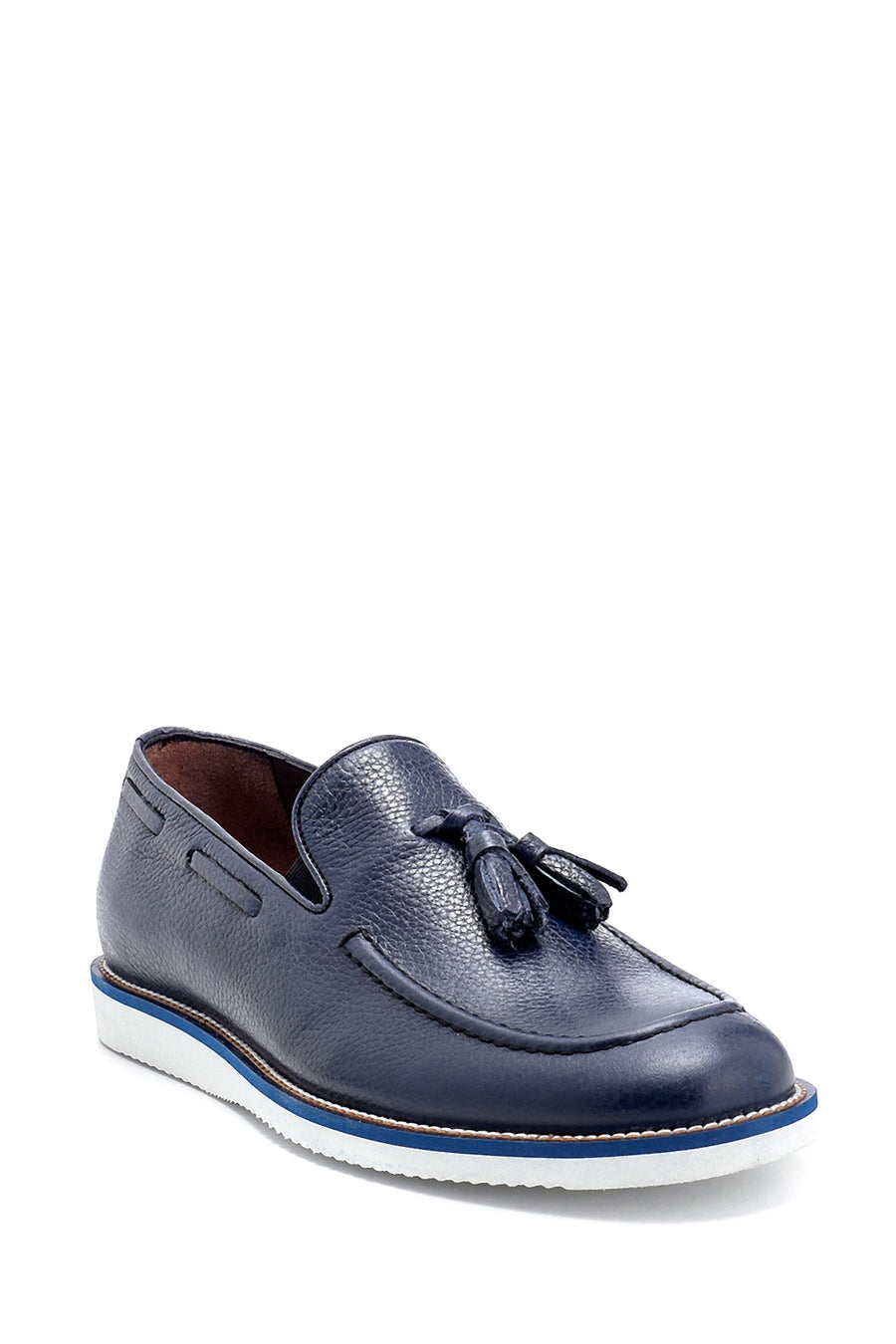 Erkek Deri Püskül Detaylı Loafer