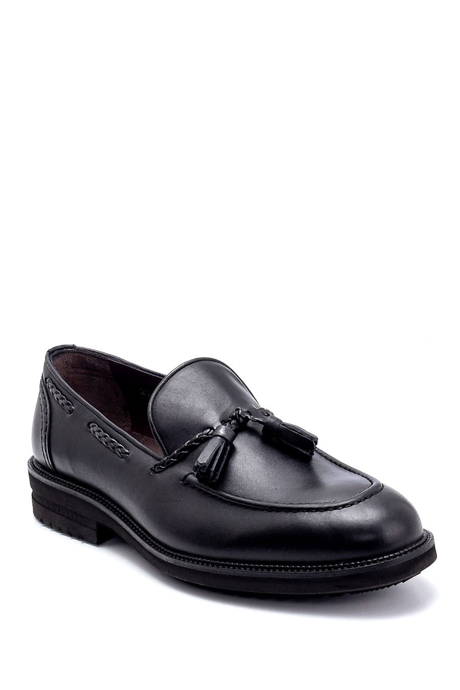 Men's Leather Tassel Detailed Loafer