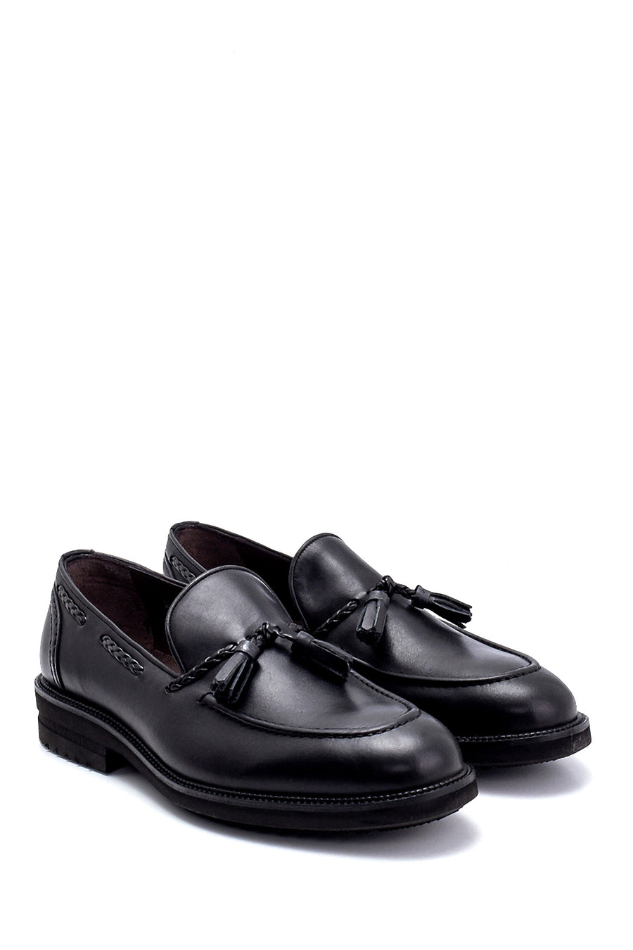 Men's Leather Tassel Detailed Loafer