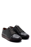 Men's Leather Printed Sneaker | Derimod