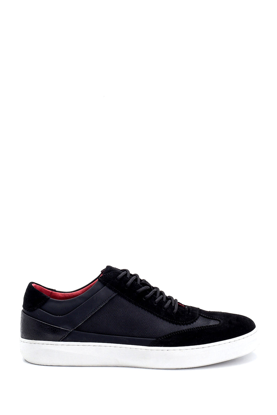 Men's Suede Detailed Leather Sneaker 21SFD611414 | Derimod