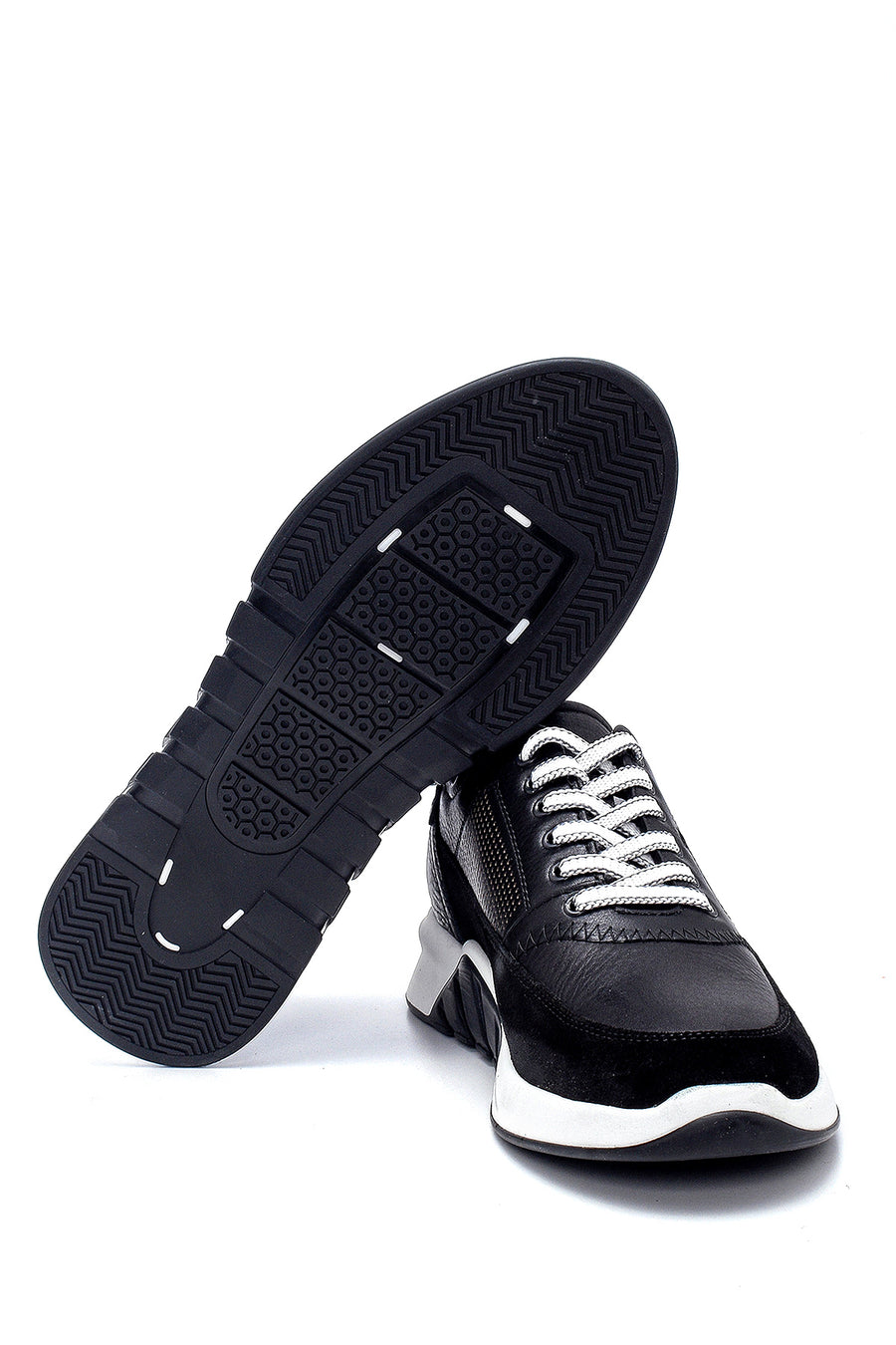 Men's Suede Detailed Leather Sneaker
