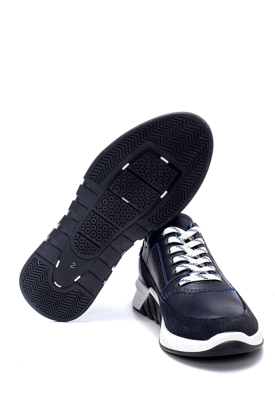 Men's Suede Detailed Leather Sneaker
