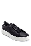 Men's Leather Printed Sneaker | Derimod