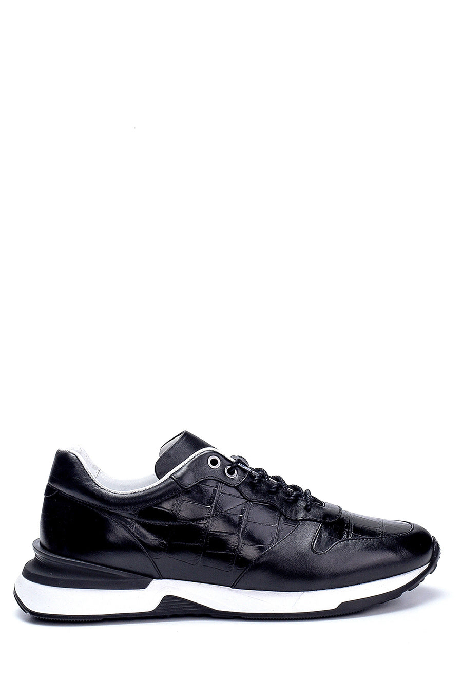 Erkek Deri Kroko Detaylı Sneaker 21SFD6280E3 | Derimod