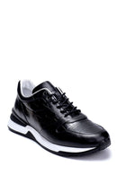 Erkek Deri Kroko Detaylı Sneaker | Derimod
